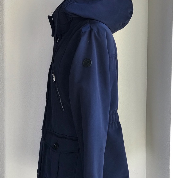 Abercrombie & Fitch Water Wind Resistant Hooded Technical Parka Jacket sz Large - Picture 4 of 16